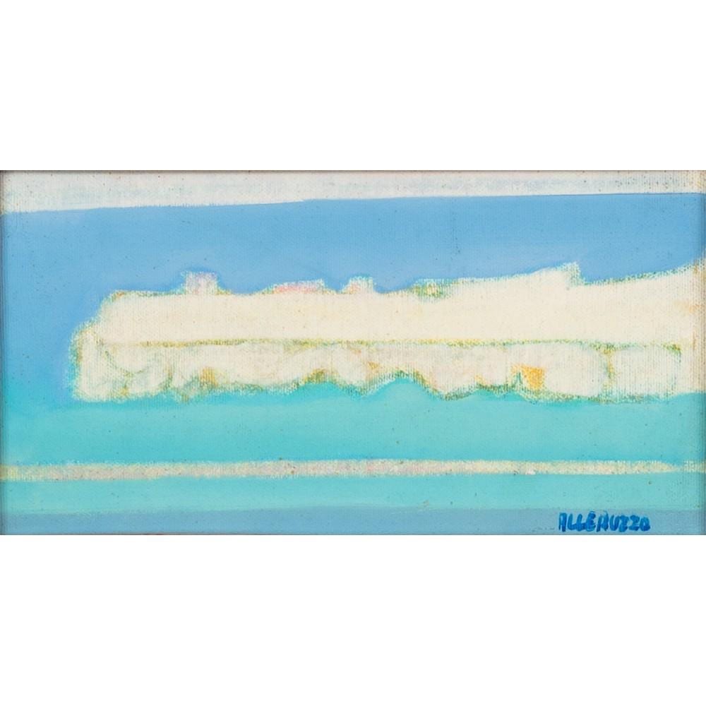 Santi Alleruzzo comparable auction result: santi alleruzzo olio su tela applicato su cartone