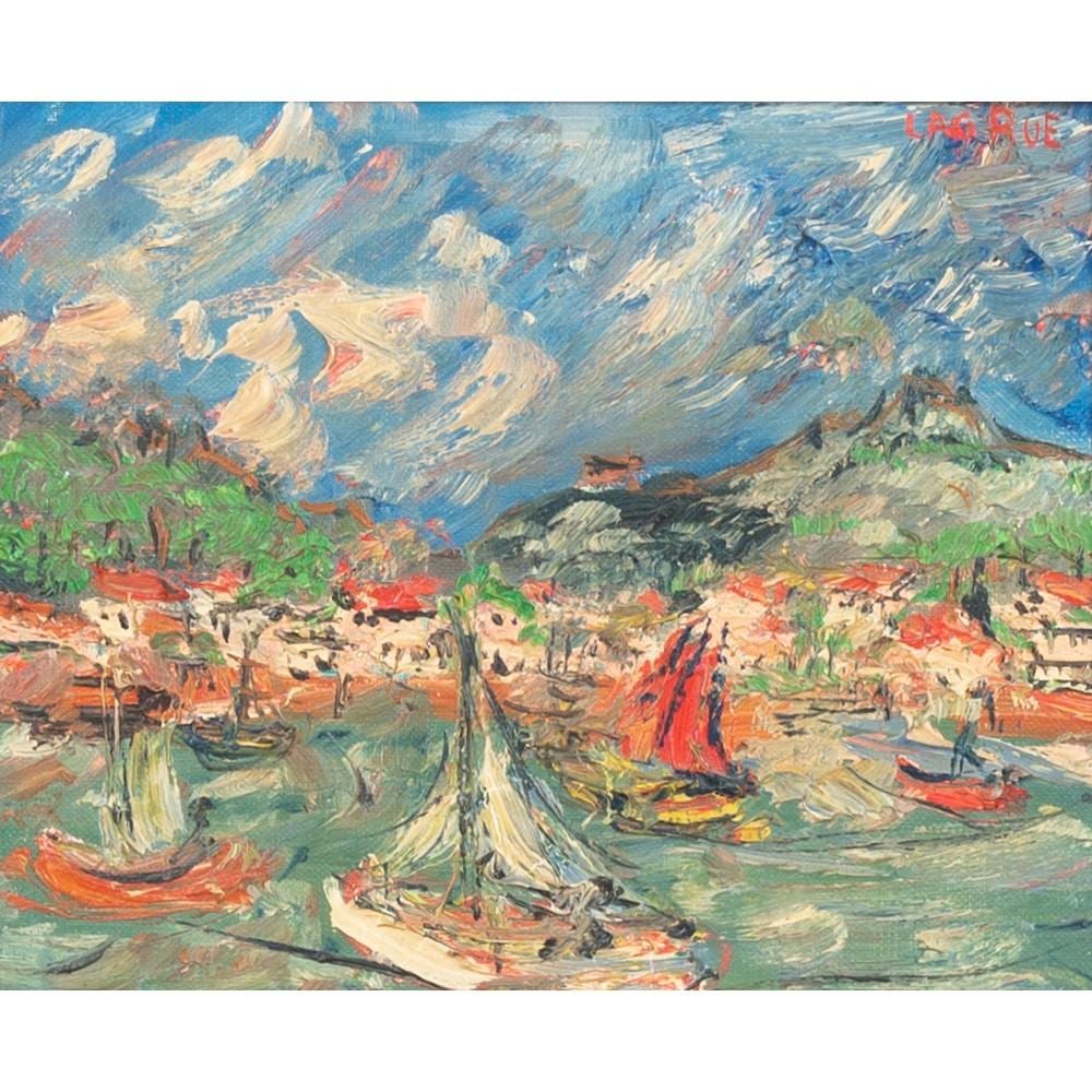Jean Pierre Lagrue comparable auction result: jean pierre lagrue paesaggio olio su tela