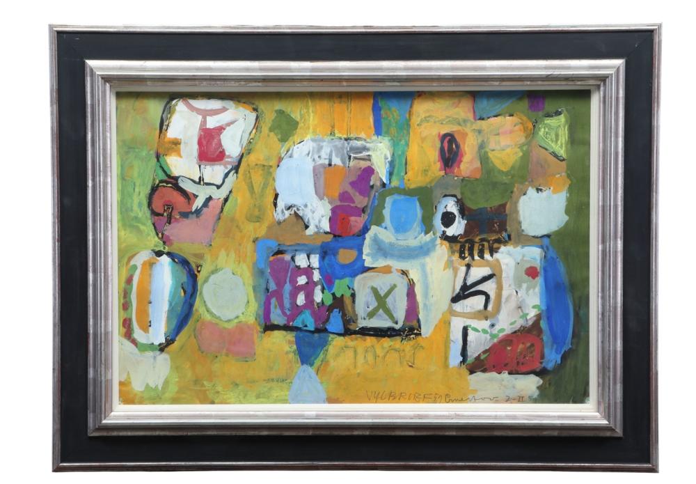 Ernst Vijlbrief comparable auction result: ernst vijlbrief 1934 2010 abstract signed bottom center watercolor on paper 40 x 62 cm