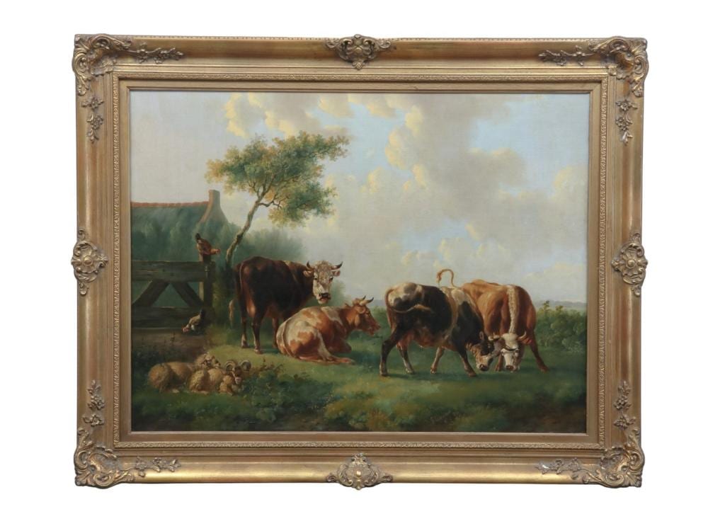 Albertus Verhoesen comparable auction result: albertus verhoesen 1806 1881 meadow with cattle signed and dated 1867 lower right oil on canvas 61 x 80 cm