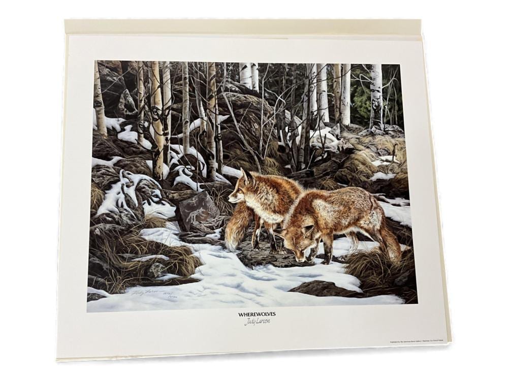Judy Larson comparable auction result: judy larson wherewolves signed numbered unframed print