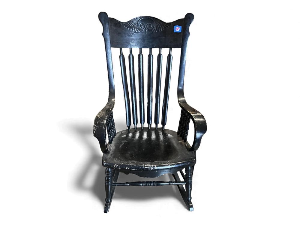 Pressed Back Rocking Chair sold by Apple Tree Auction Center, lot 4096 — auction record photograph