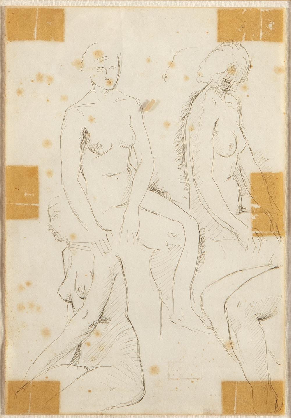 celso lagar ciudad rodrigo 1891 seville 1966 study of three seated women · Bayeu Subastas · 2025-12-15 Celso Lagar comparable auction result: celso lagar ciudad rodrigo 1891 seville 1966 study of three seated women