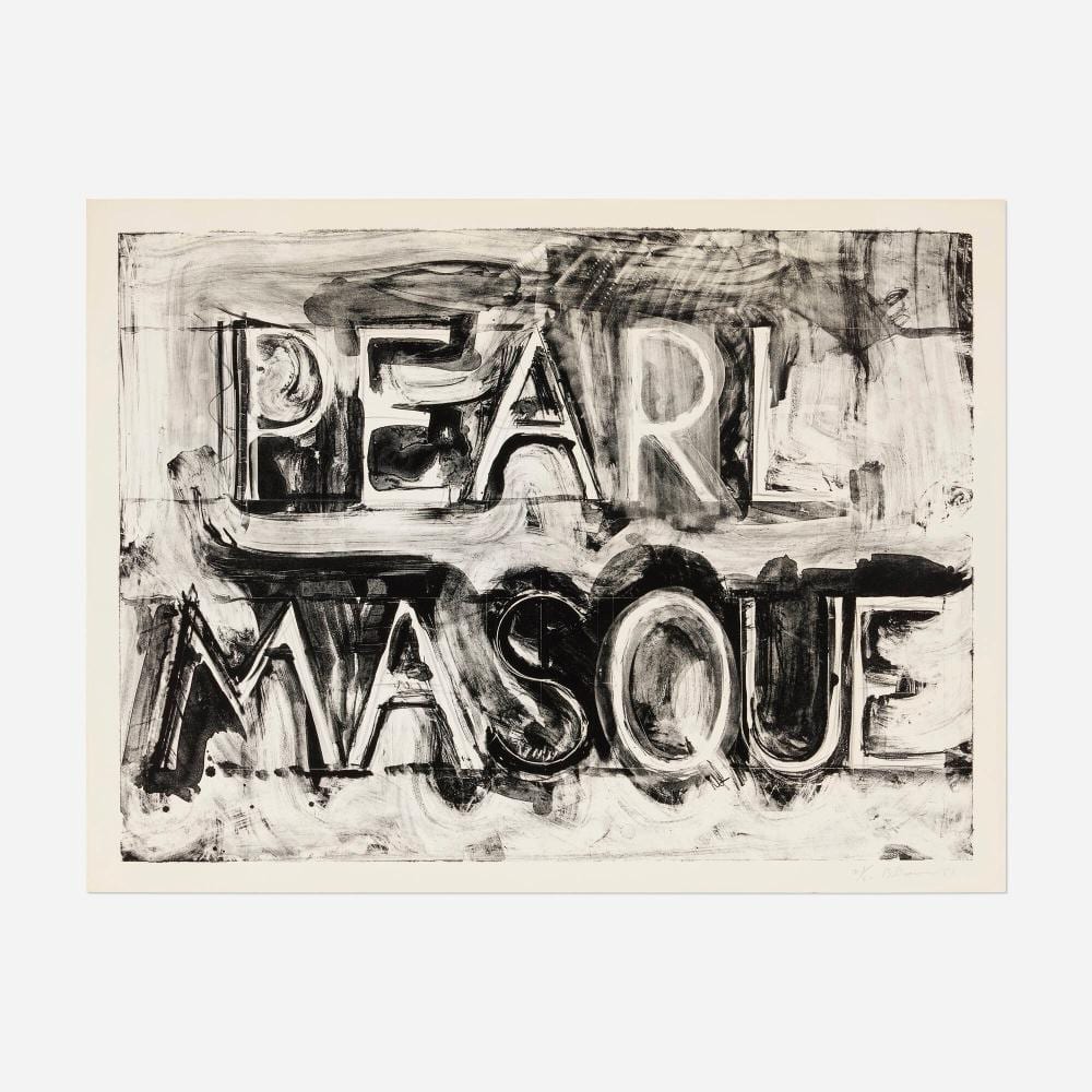 Bruce Nauman comparable auction result: bruce nauman pearl masque