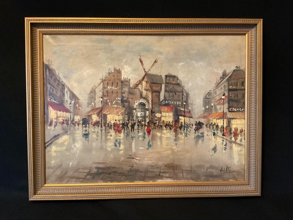 impressionist oil on canvas of street scene in paris by antonio devity · Diederich Auction Gallery · 2026-01-04 Antonio DeVity comparable auction result: impressionist oil on canvas of street scene in paris by antonio devity