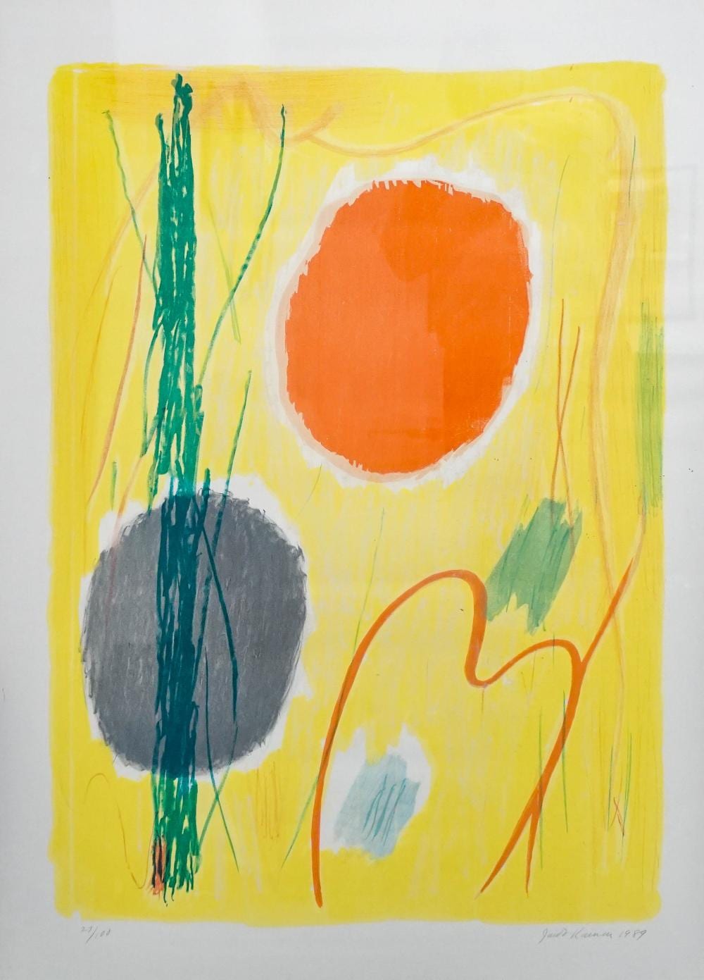 Jacob Kainen comparable auction result: jacob kainen american 1909 2001 bright surround lithograph in color signed and dated 1989 l r and numbered 27 100 l l frame 41 3 4 x 30 in 106 x 76 2 cm