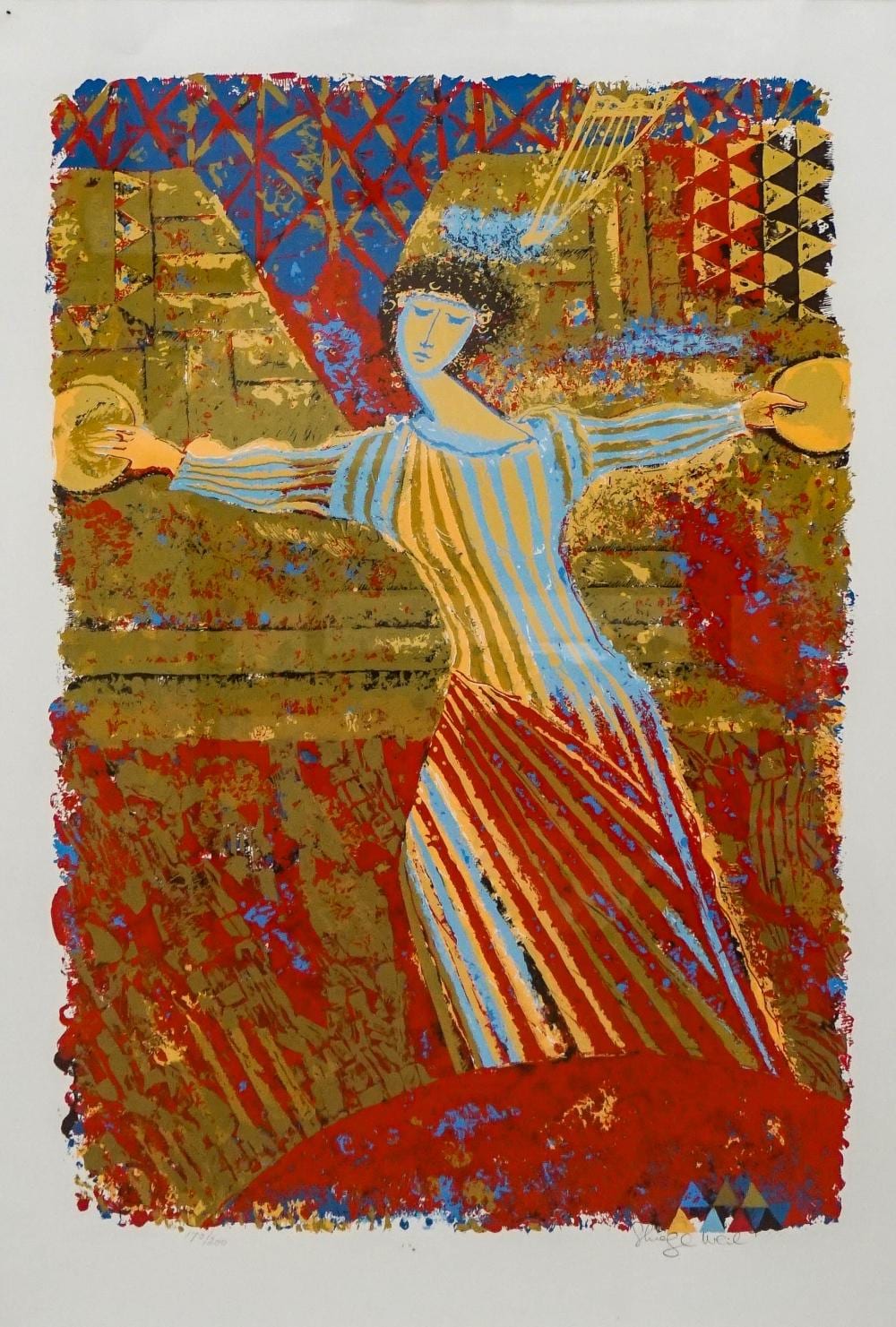 shraga weil israeli 1918 2009 miriam lithograph print signed l r and numbered 170 200 l l frame 36 x 26 in 91 4 x 66 cm · Weschler's · 2025-12-09 Shraga Weil comparable auction result: shraga weil israeli 1918 2009 miriam lithograph print signed l r and numbered 170 200 l l frame 36 x 26 in 91 4 x 66 cm