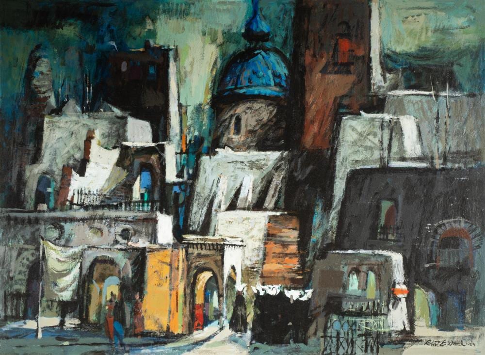 Robert E. Wood comparable auction result: robert earle wood 1926 1999 townscape