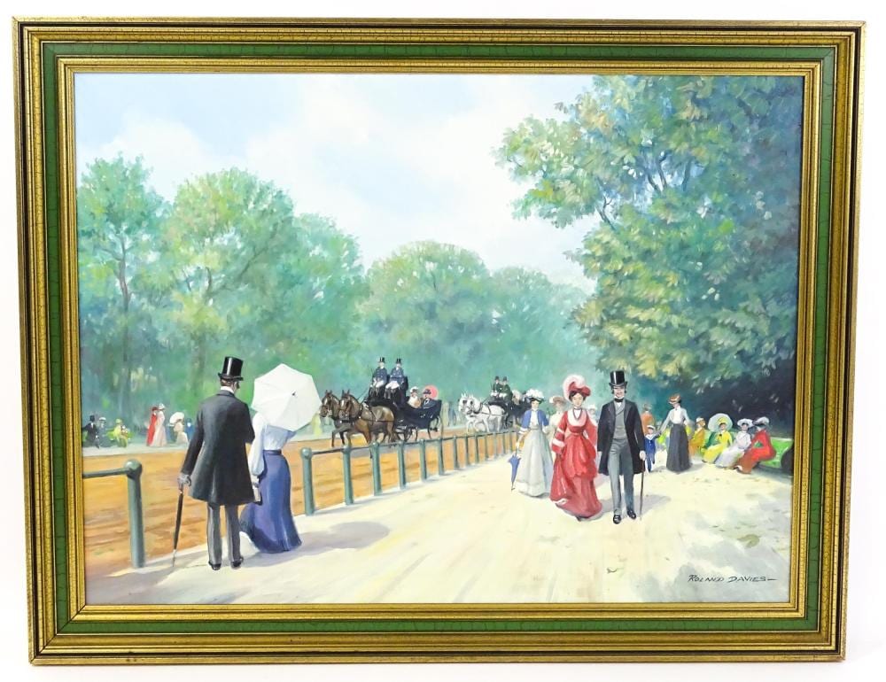 Roland Oxford Davies comparable auction result: roland davies 1904 1993 oil on canvas a london