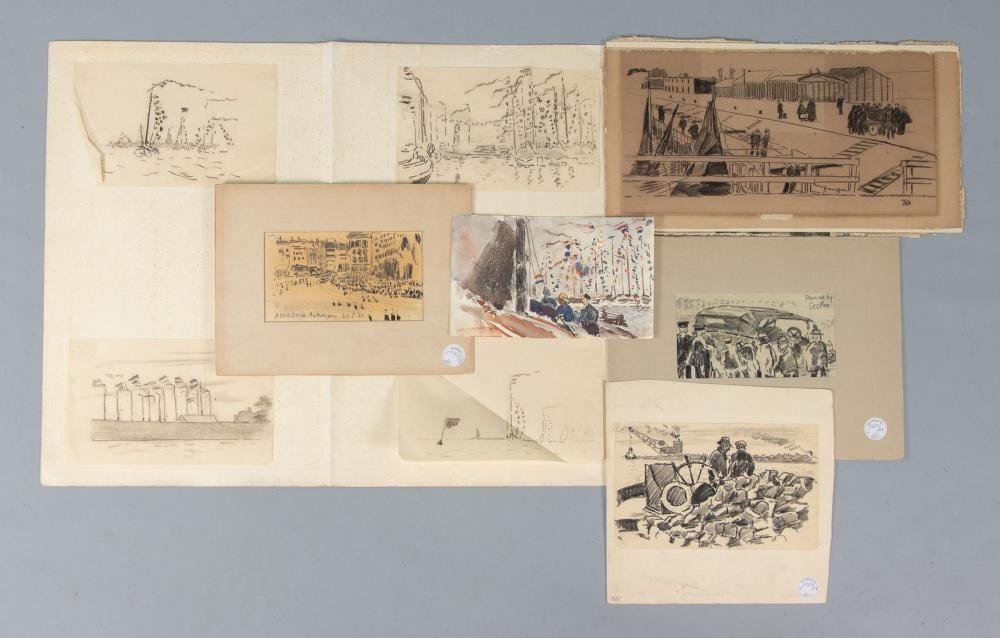 dirk hidde nijland 1881 1955 9 diverse tekeningen o a m b t vlaggetjesdag · Veilinghuis Onder de Boompjes · 2025-12-15 Dirk Hidde Nijland comparable auction result: dirk hidde nijland 1881 1955 9 diverse tekeningen o a m b t vlaggetjesdag