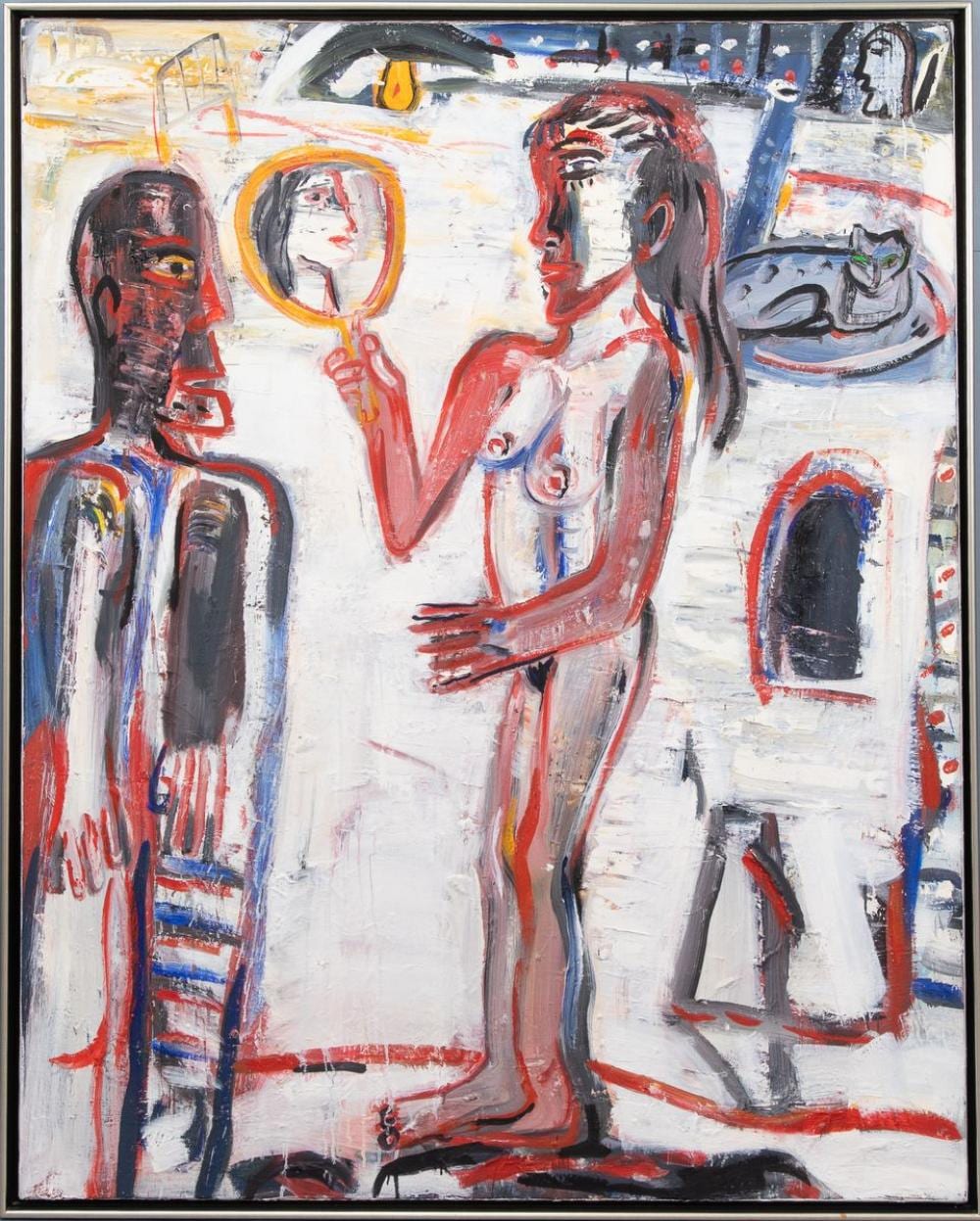 Godfried Vervisch comparable auction result: godfried vervisch 1930 2014 man en vrouw met spiegel