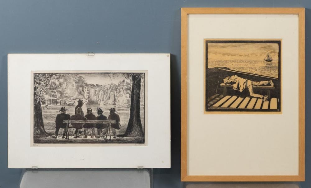 dirk hidde nijland 1881 1955 mannen op bank en rustende visser · Veilinghuis Onder de Boompjes · 2025-12-15 Dirk Hidde Nijland comparable auction result: dirk hidde nijland 1881 1955 mannen op bank en rustende visser
