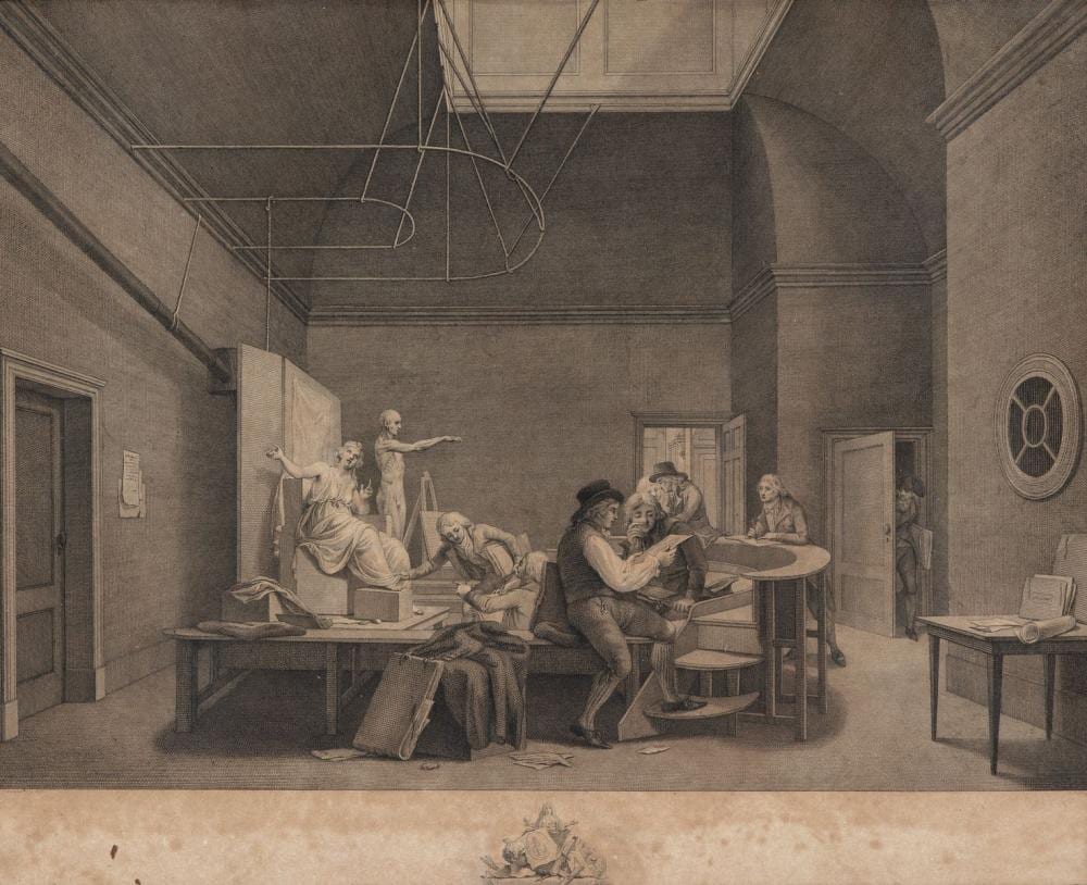 Reinier Vinkeles comparable auction result: reinier vinkeles 1741 1816 de tekenzaal in felix meritis