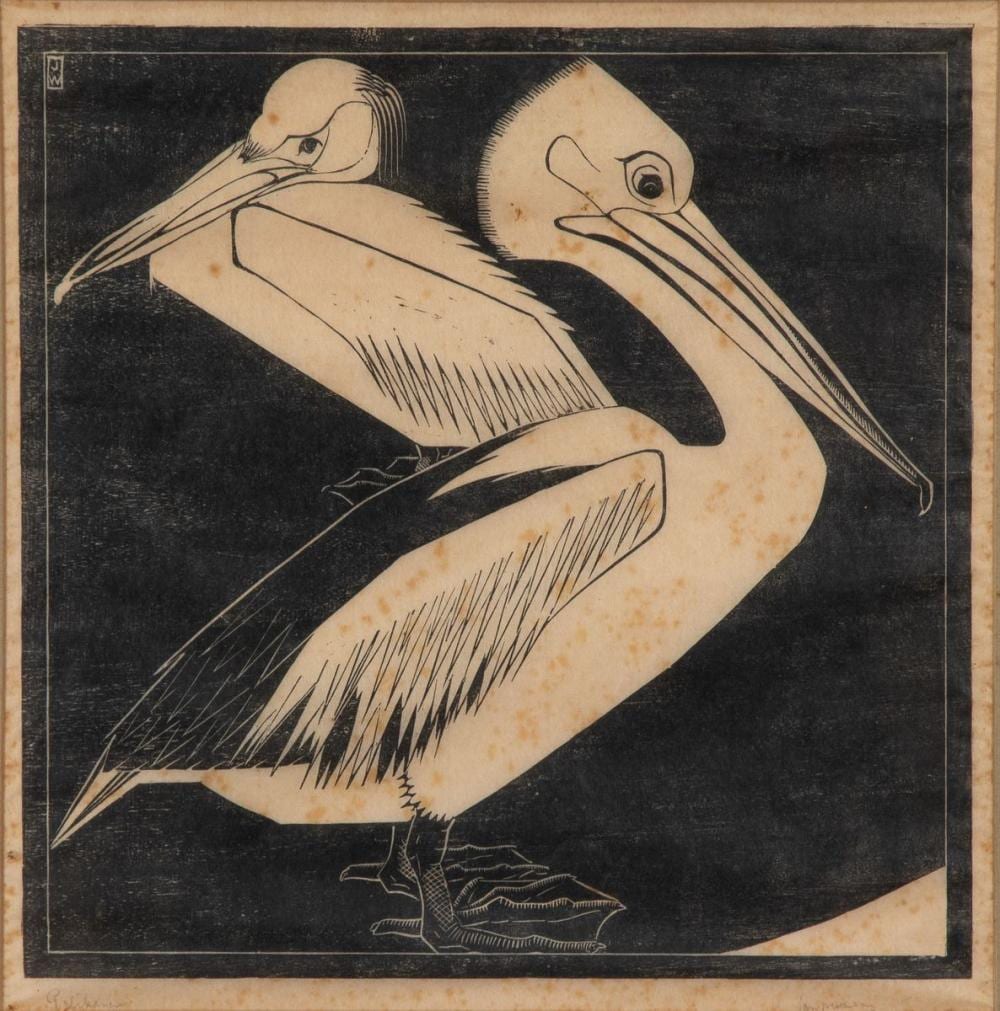 Jan Hendrik Willem Wittenberg comparable auction result: jan hendrik willem wittenberg 1886 1963 twee pelikanen