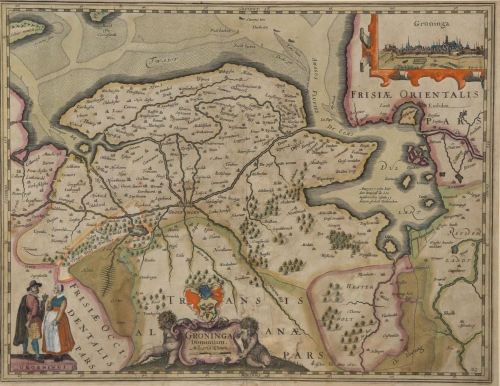 Pieter van der Keere comparable auction result: pieter van der keere 1571 1650 groninga dominium