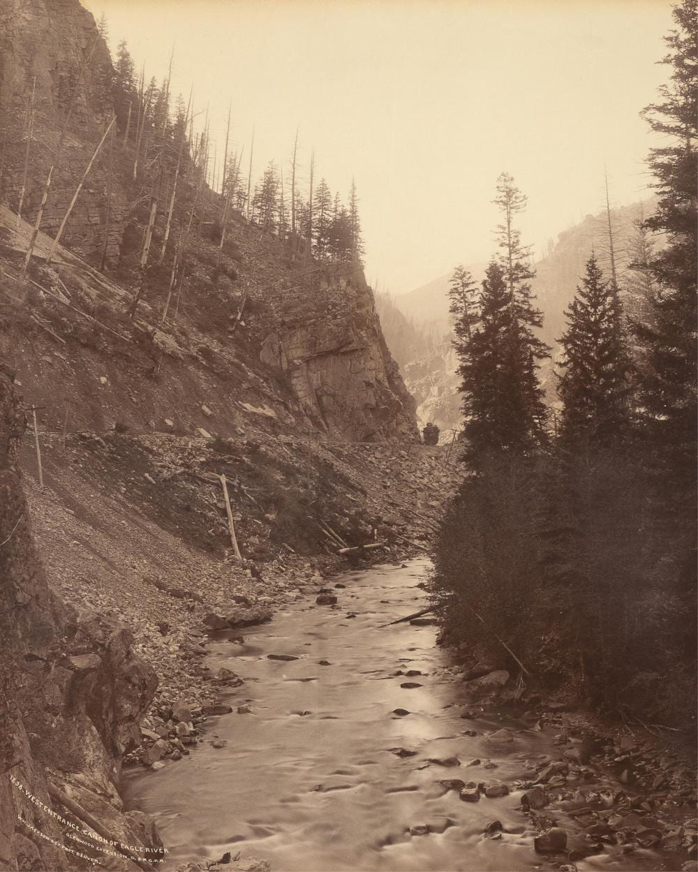 william henry jackson west entrance ca on of eagle river glenwood extension d r g r r · Santa Fe Art Auction · 2025-12-15 William Henry Jackson comparable auction result: william henry jackson west entrance ca on of eagle river glenwood extension d r g r r