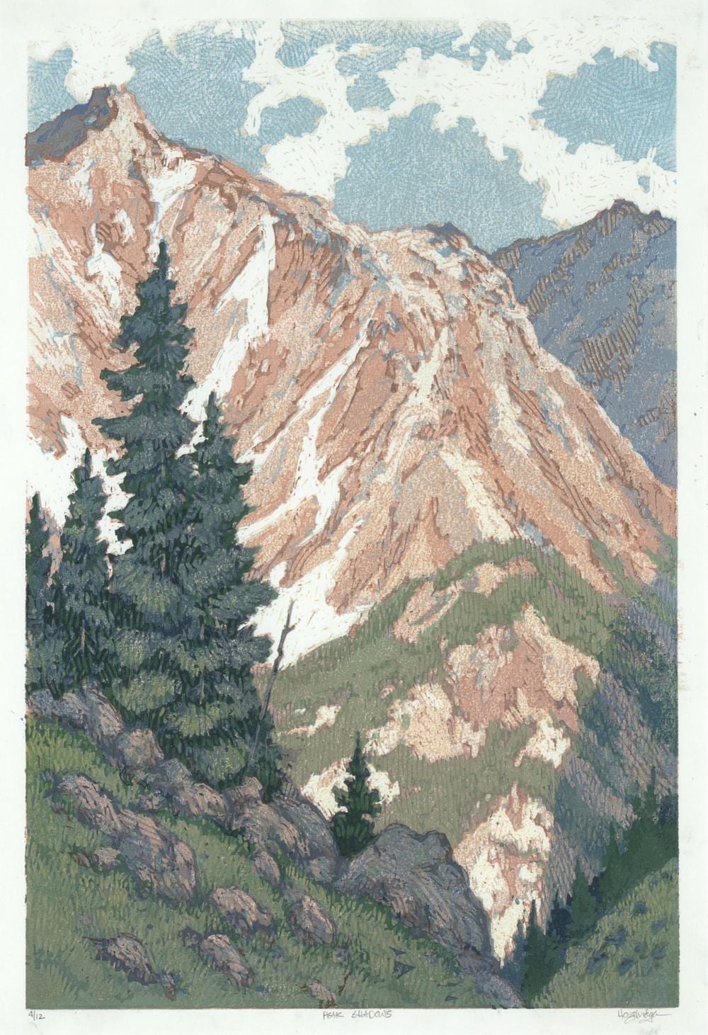 Leon Loughridge comparable auction result: leon loughridge peak shadows