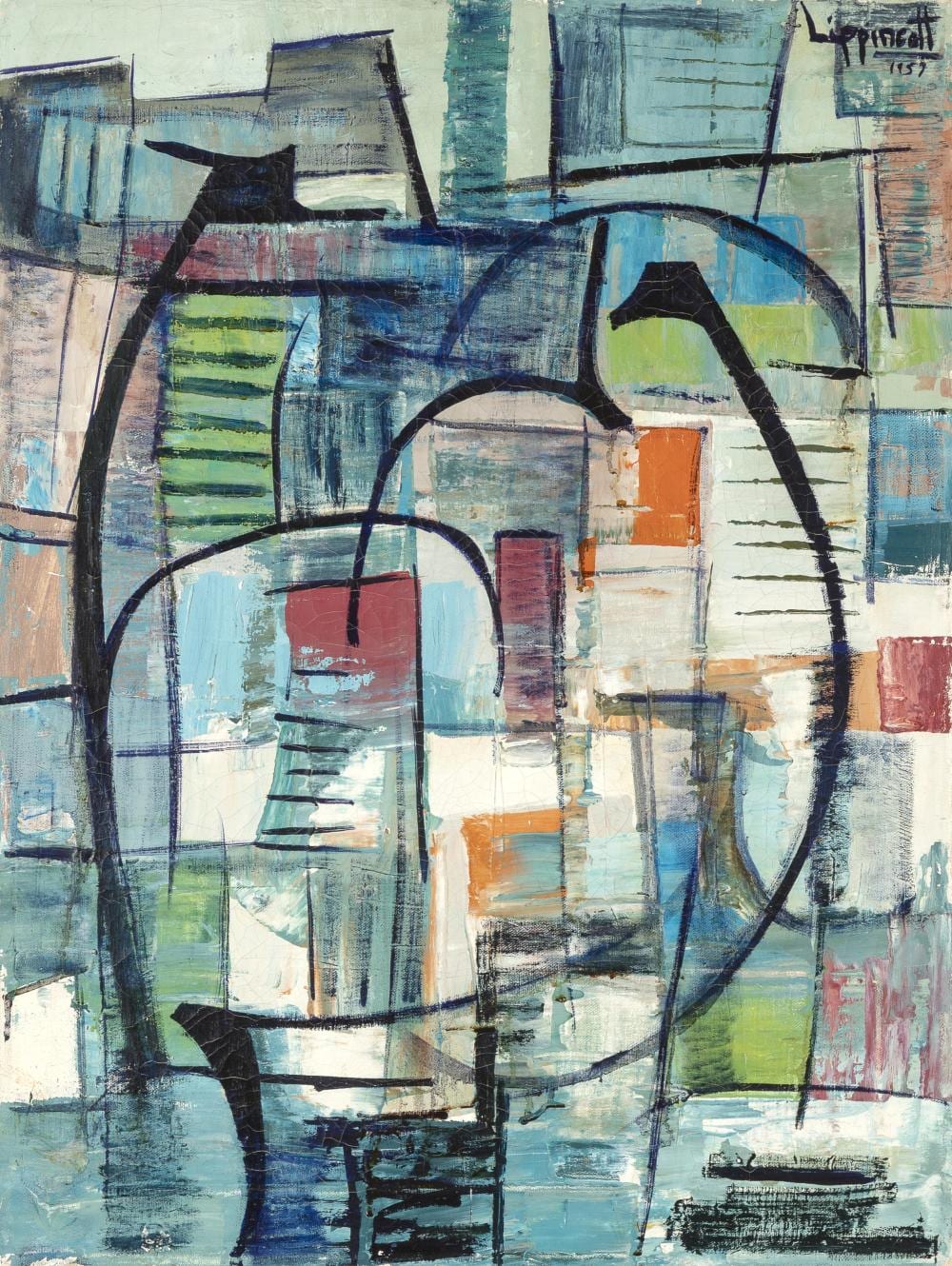 Janet Lippincott comparable auction result: janet lippincott untitled 1957