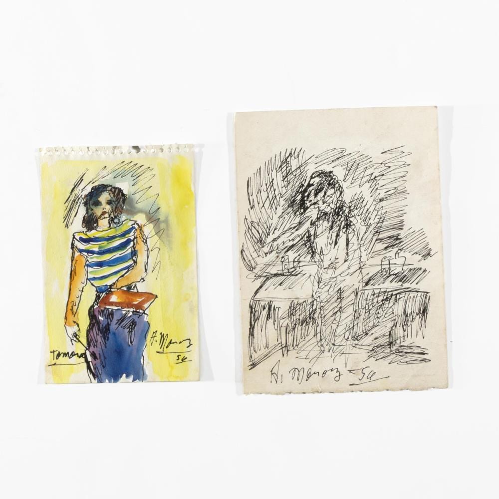 Alfred Gwynne Morang comparable auction result: alfred gwynne morang two sketches 1956
