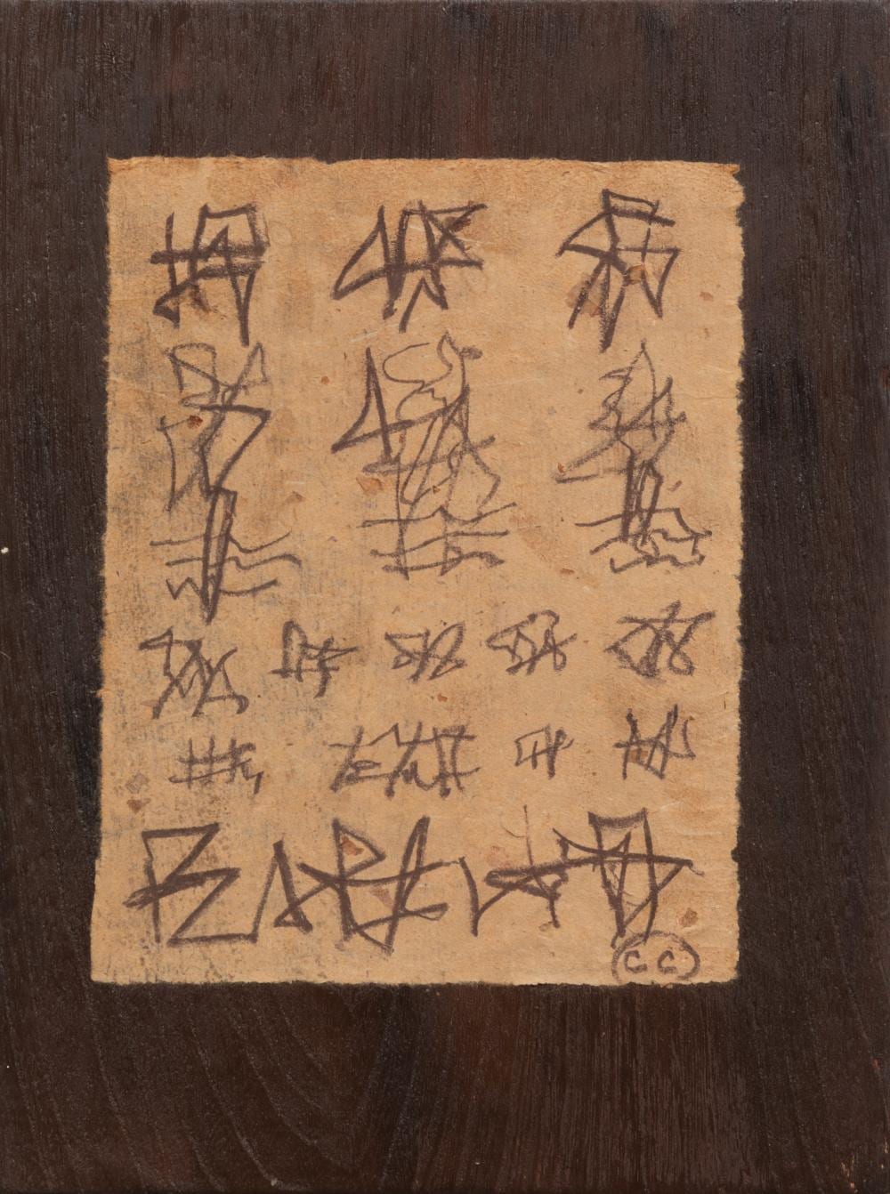 Clyde Connell comparable auction result: clyde connell american louisiana 1901 1998 swamp song crayon on handmade mulberry paper on board