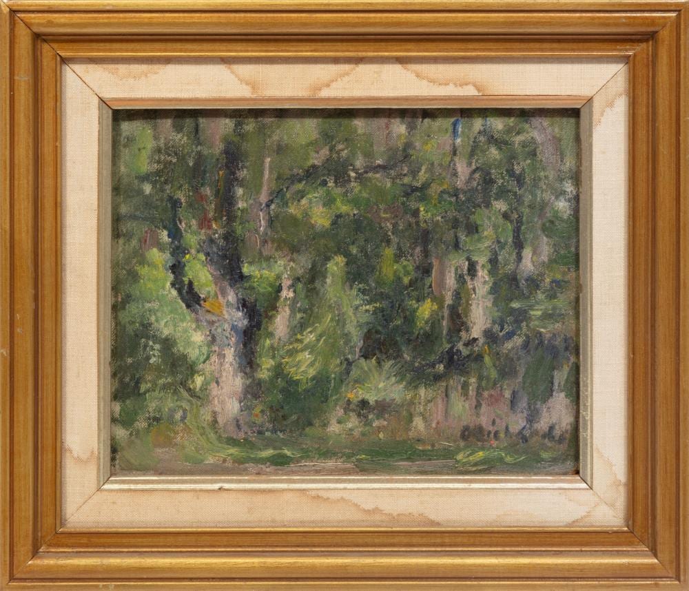 Charles Richards comparable auction result: charles whitfield richards american louisiana 1906 1992 forest oil on canvas board
