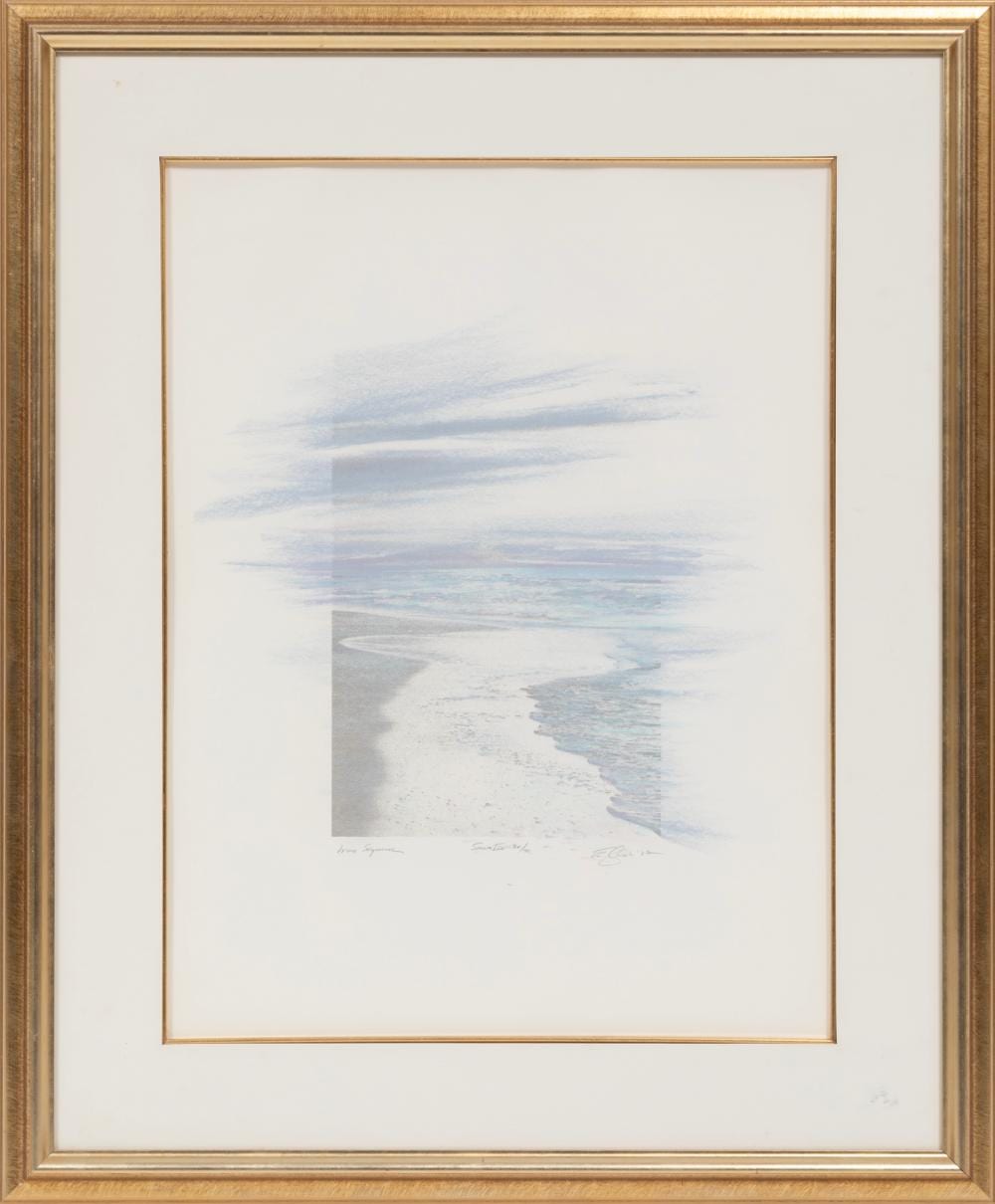 Emery Ann Clark comparable auction result: emery ann clark american louisiana b 1950 wave sequence silkscreen