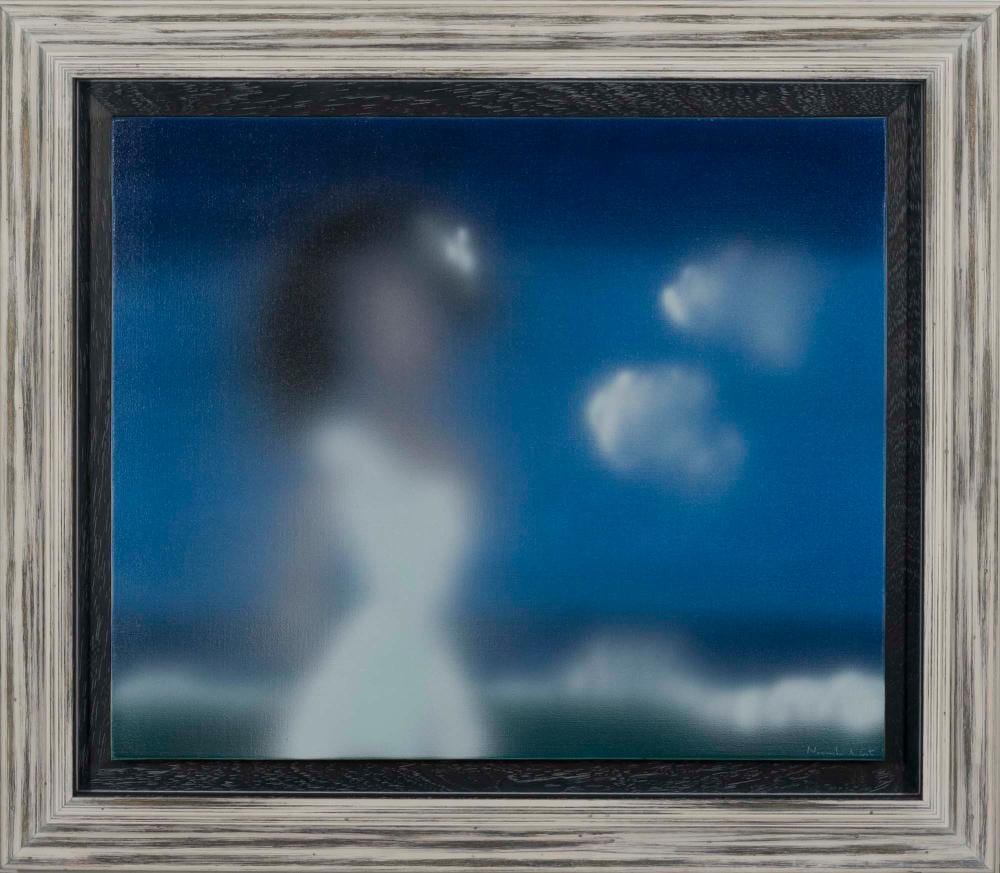 Noronha da Costa comparable auction result: noronha da costa figura feminina na praia acr lico sobre tela dim aprox 54 x 65 cm