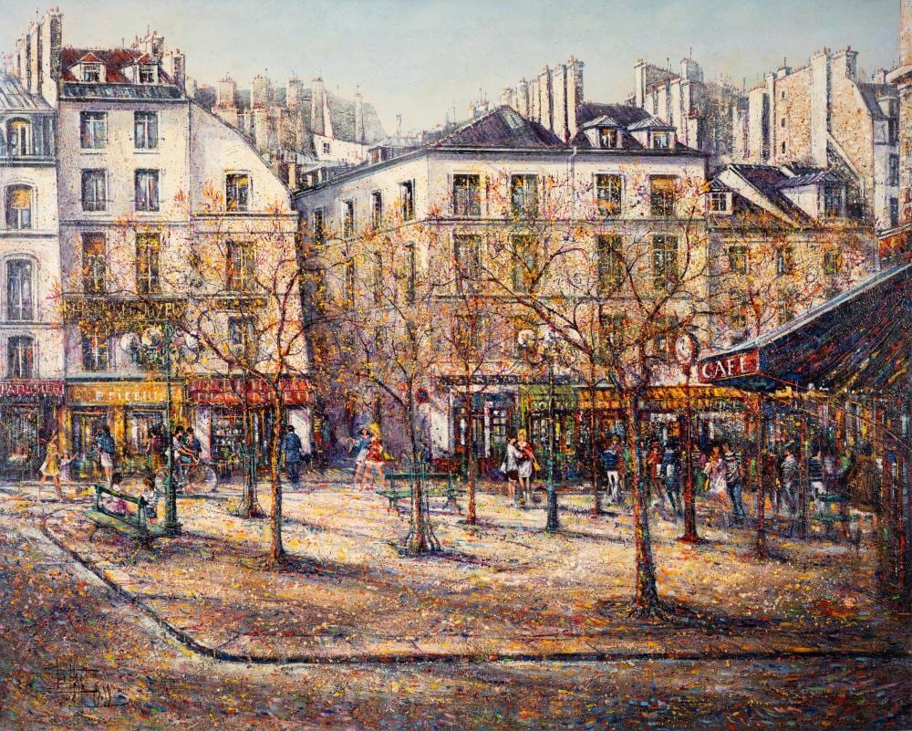 Guy Dessapt comparable auction result: guy dessapt b 1938 place de la contrescarpe