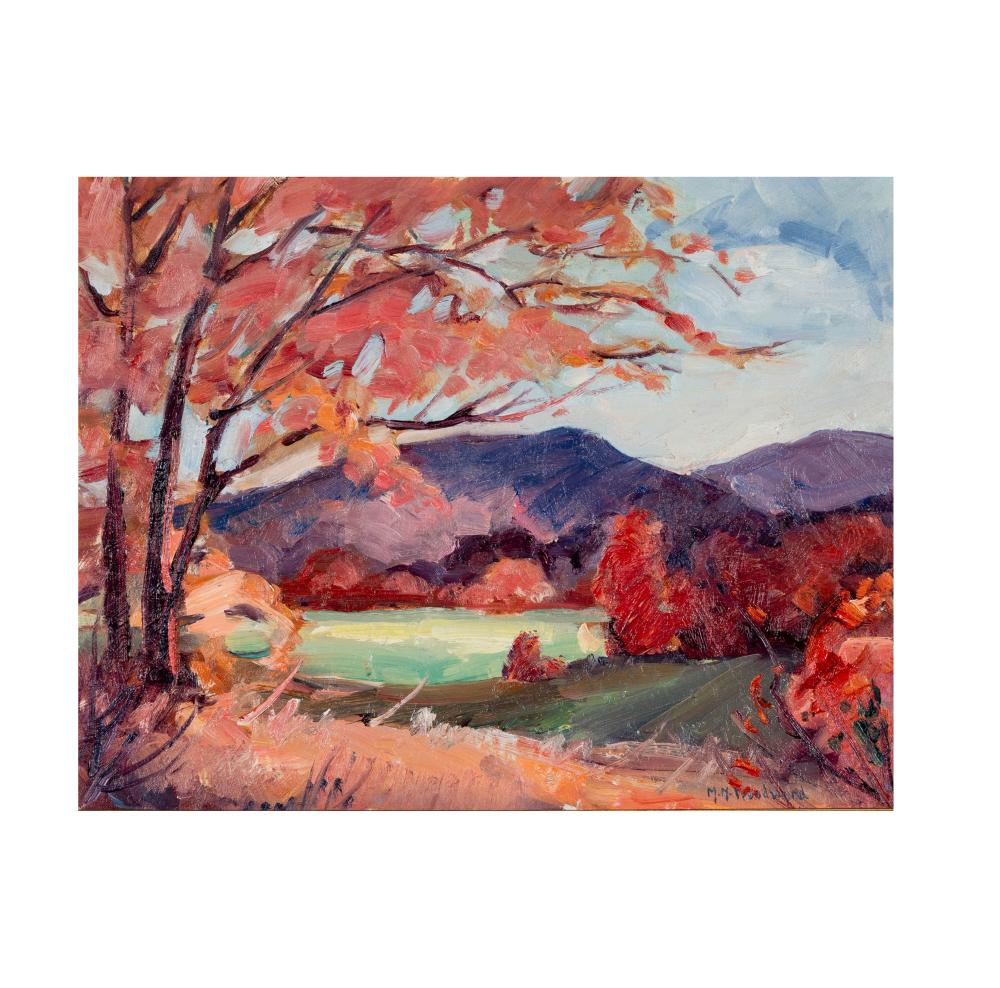 mabel may woodward 1877 1945 autumn landscape · Abell Auction · 2025-12-11 Mabel May Woodward comparable auction result: mabel may woodward 1877 1945 autumn landscape