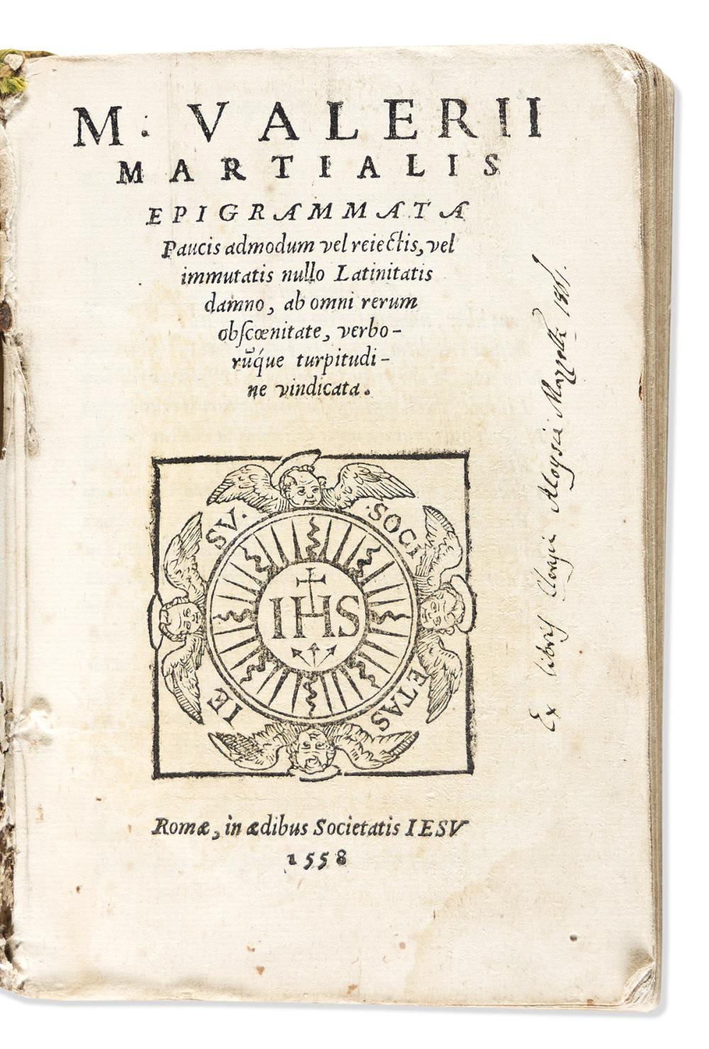 Adolphe Martial Potémont comparable auction result: martial c 38 c 102 ce epigrammata paucis admodum vel reiectis vel immutatis nullo latinitatis damno ab omni rerum obscoenitate v