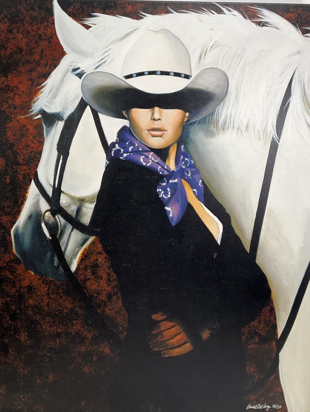 David DeVary comparable auction result: david devary just the two of us giclee on canvas