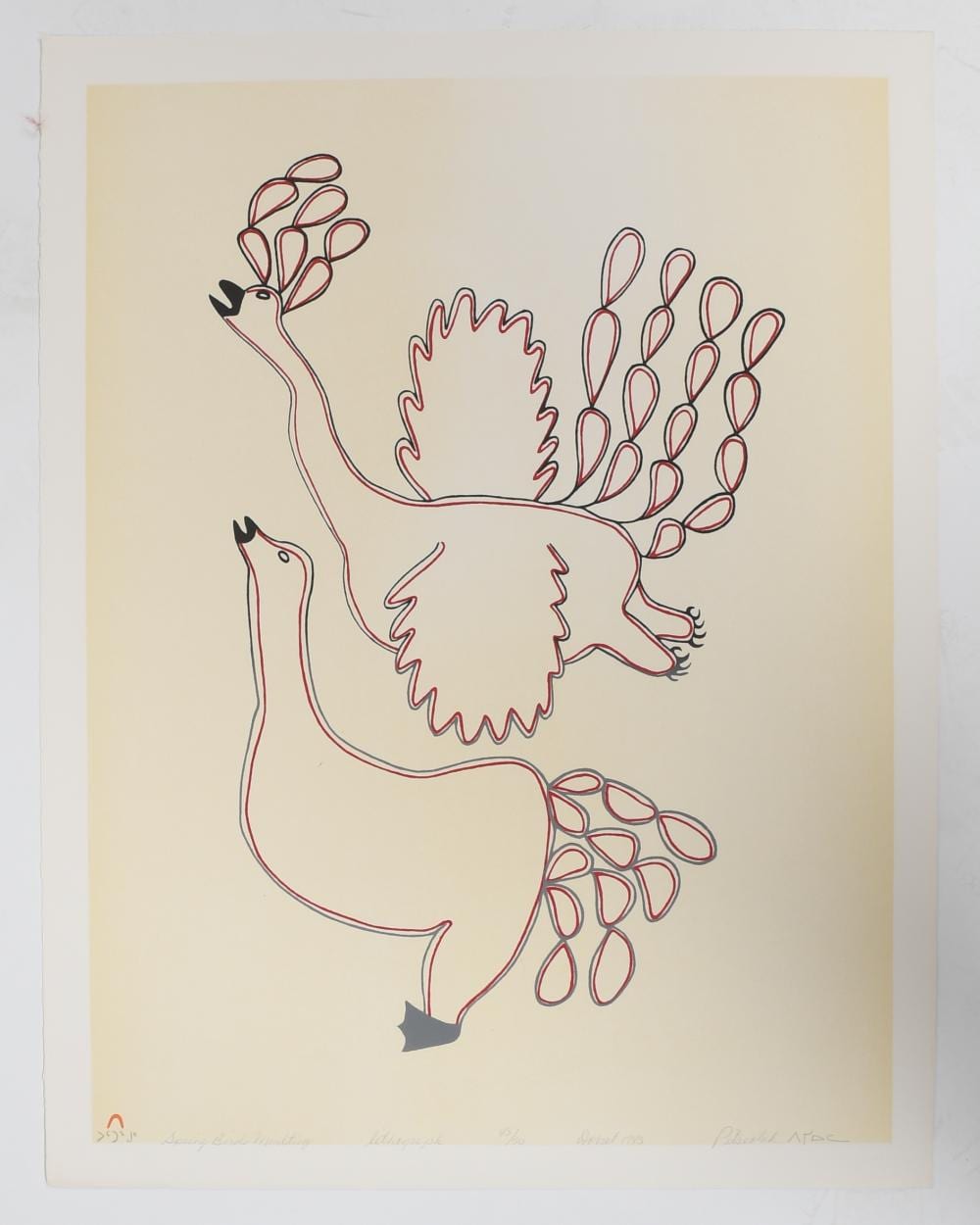 Pitseolak Ashoona comparable auction result: pitseolak ashoona 1904 1983 inuit lithograph
