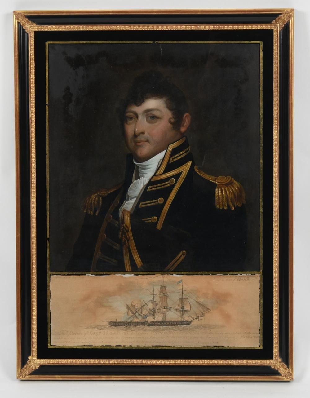 José Herculano Stuart Torres de Almeida Carvalhais comparable auction result: portrait of commodore hull after stuart