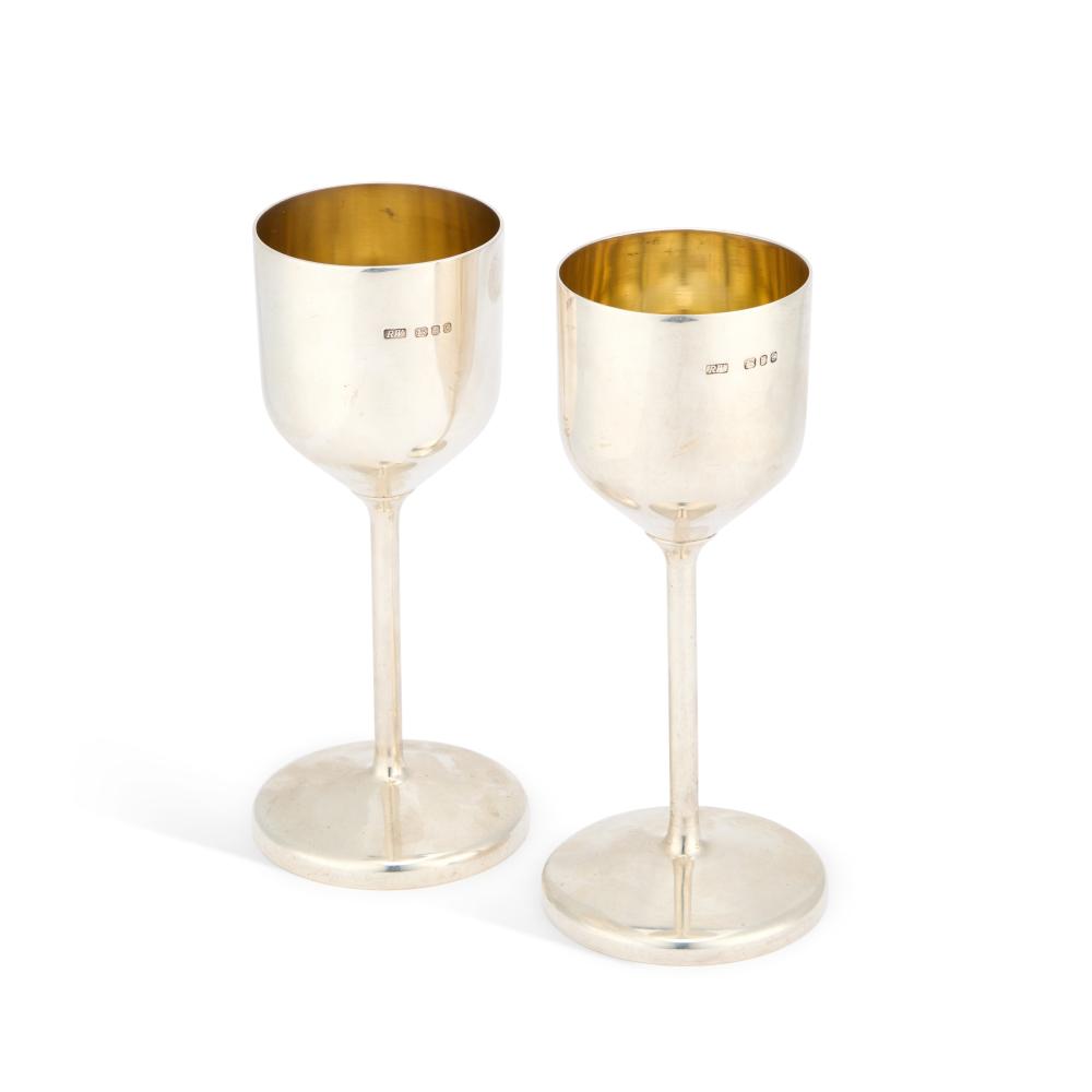 Robert Welch comparable auction result: robert welch a pair of elizabeth ii silver goblets