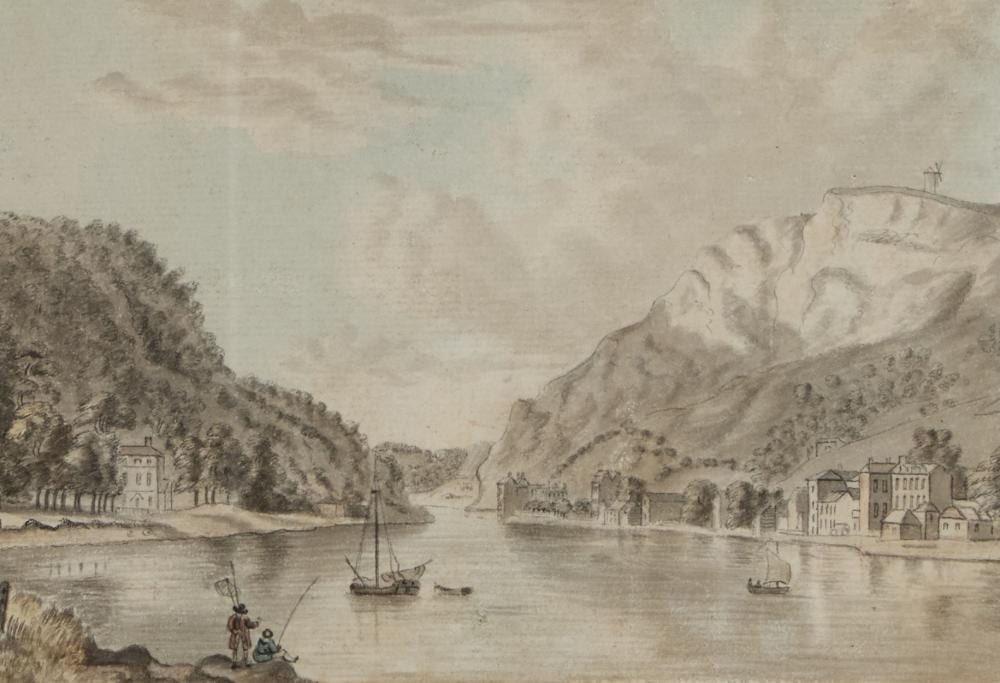Samuel Hieronymus Grimm comparable auction result: samuel hieronymus grimm 1733 1794 the avon gorge and hot wells house bristol