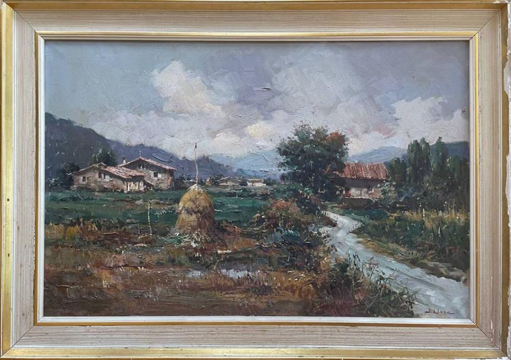 Juan Lluna comparable auction result: juan lluna lerma godella valencia 1933 country scene