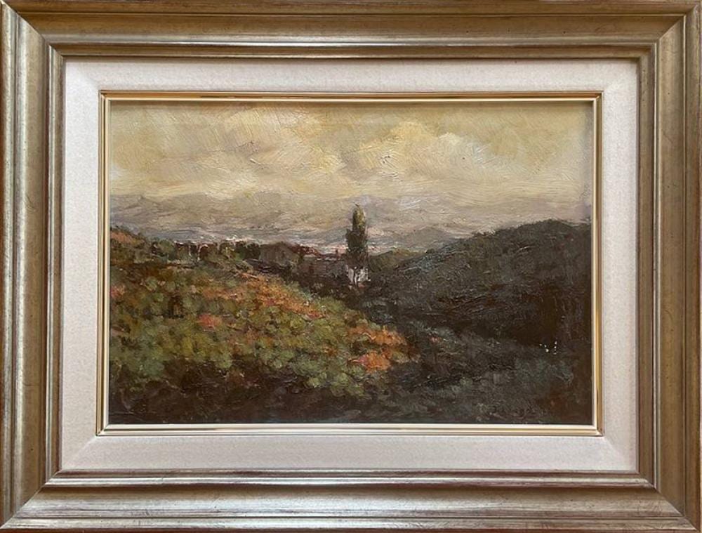 Juan Lluna comparable auction result: juan lluna lerma godella valencia 1933 scene with meadows