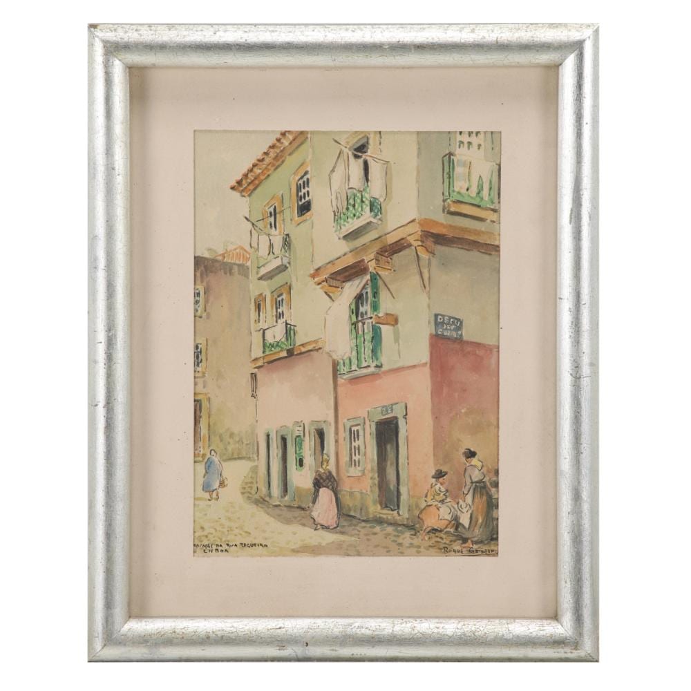 Alfredo Roque Gameiro comparable auction result: alfredo roque gameiro 1864 1935 alfama lisboa