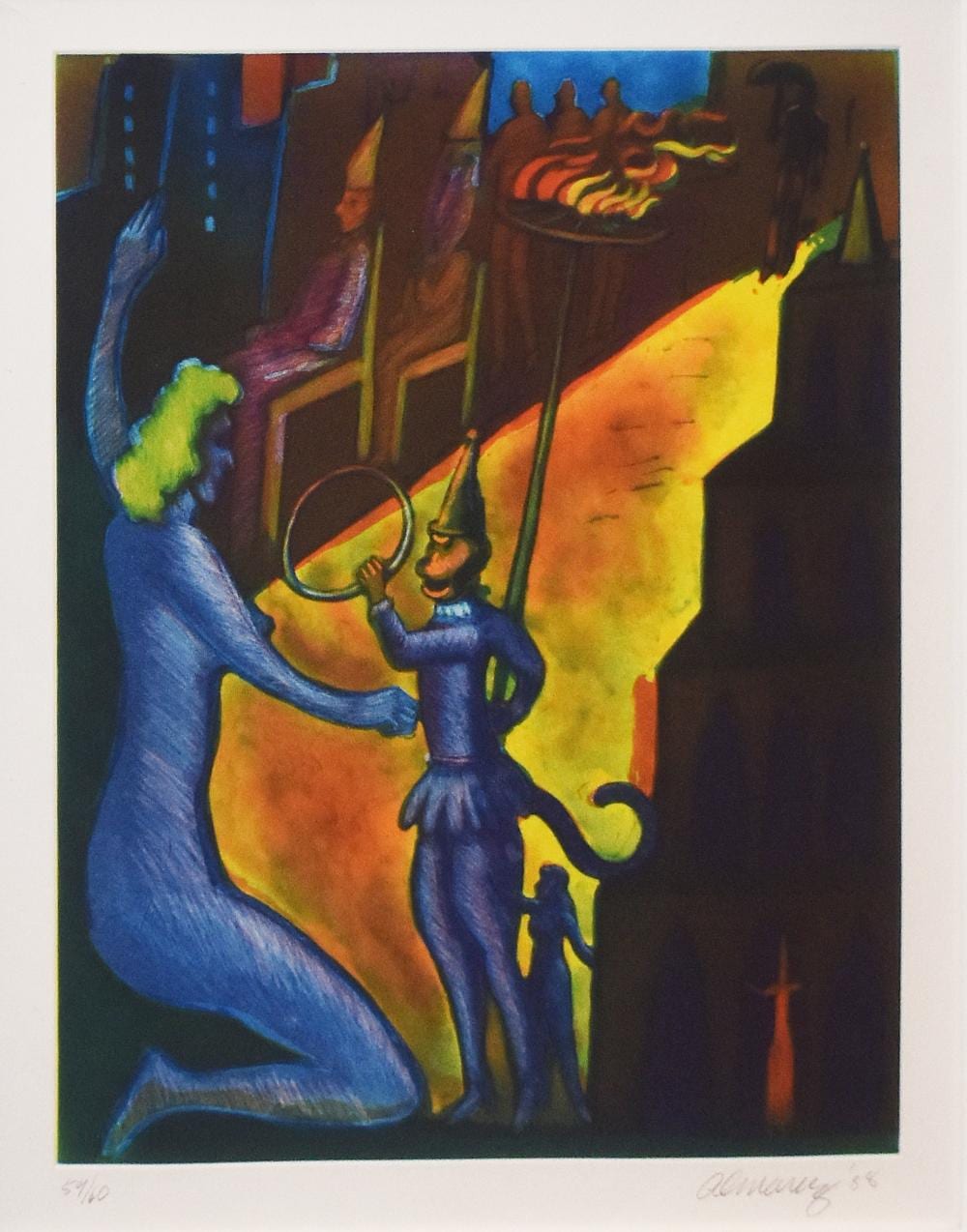 Carlos Almaraz comparable auction result: carlos almaraz 1941 1989 the citadel 1988