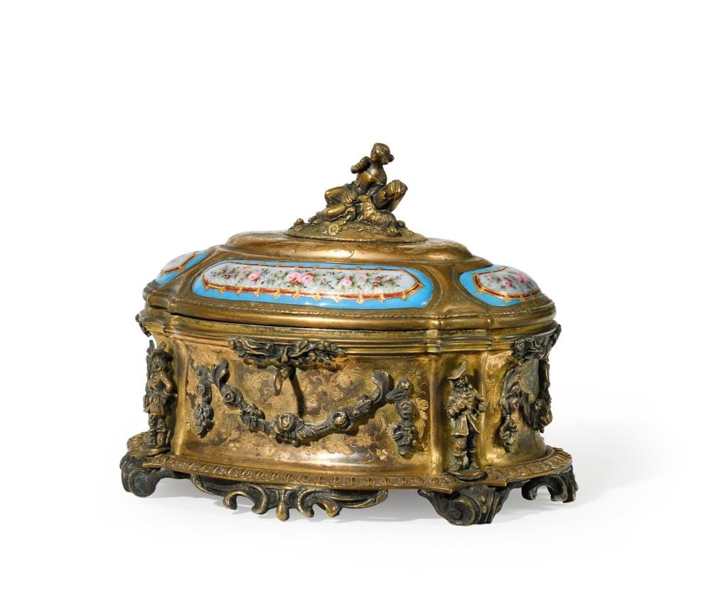 André (1801) Giroux comparable auction result: alphonse giroux et compagnie paris coffret bijoux de forme ovale en