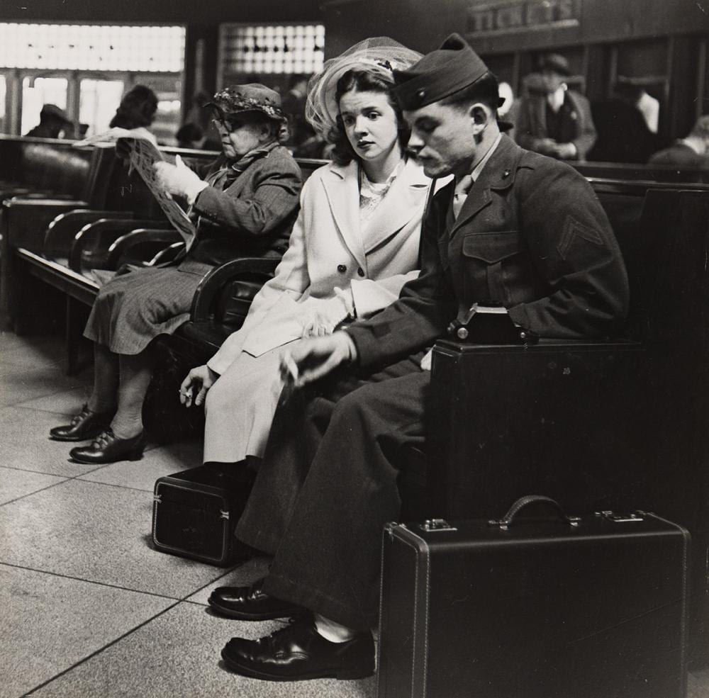 john vachon 1914 1975 bus depot washington d c 1951 printed circa 1970 · Swann Auction Galleries · 2025-05-08 John Vachon comparable auction result: john vachon 1914 1975 bus depot washington d c 1951 printed circa 1970