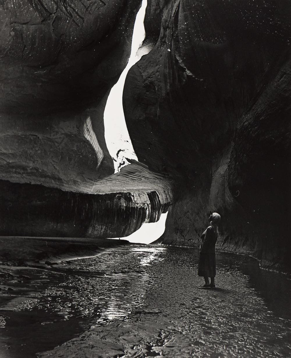 Todd Webb comparable auction result: todd webb 1905 2000 georgia o keeffe in twilight canyon lake powell 1964