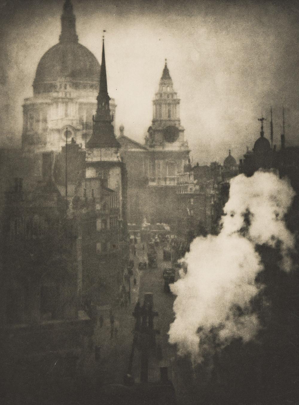 Alvin Langdon Coburn comparable auction result: alvin langdon coburn 1882 1966 st paul s cathedral from ludgate circus london 1905