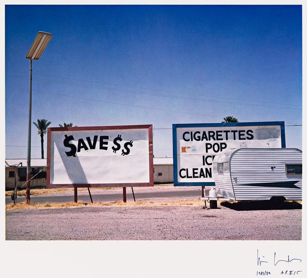 Wim Wenders comparable auction result: wim wenders 1945 save dollars gila bend arizona 1983 printed 1989
