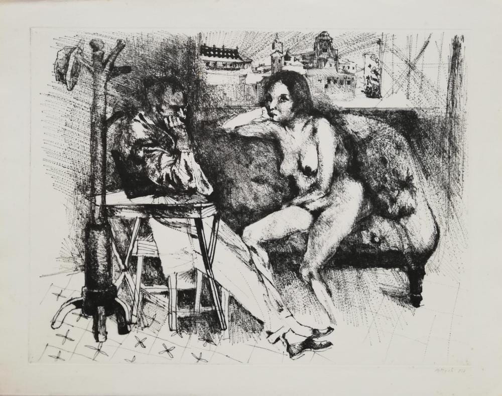 Ugo Attardi comparable auction result: ugo attardi untitled