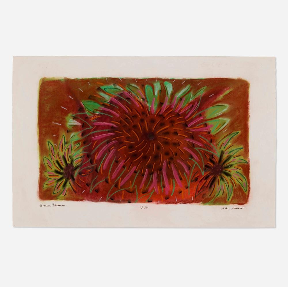 Alan Gussow comparable auction result: alan gussow summer blossoms