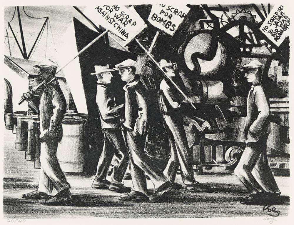 Hermann (1904) Volz comparable auction result: herman volz 1904 1990 picket line