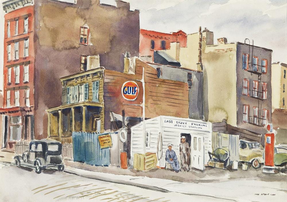 Max Arthur Cohn comparable auction result: max arthur cohn 1903 1998 new york street scene