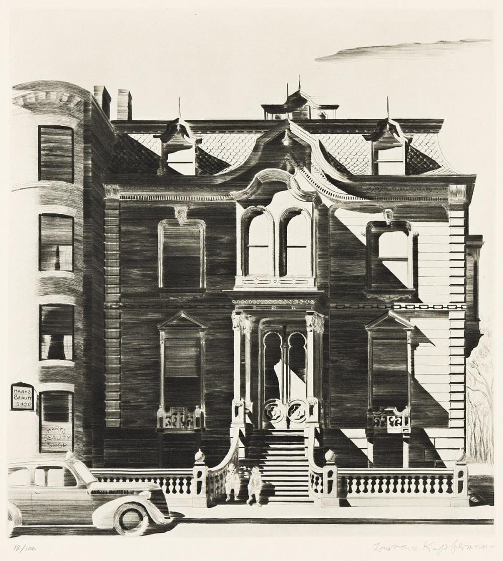Lawrence Edward Kupferman comparable auction result: lawrence edward kupferman 1909 1982 victorian mansion