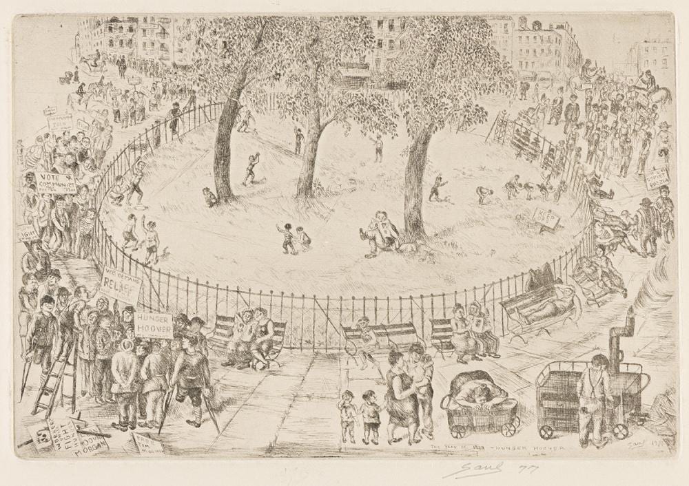 Saul Kovner comparable auction result: saul kovner 1904 1981 the year 1933